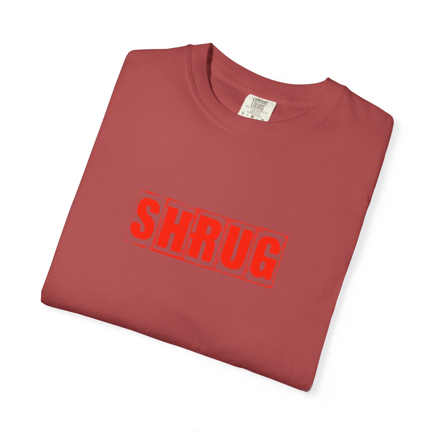 C4) SHRUG Red Print T-Shirt