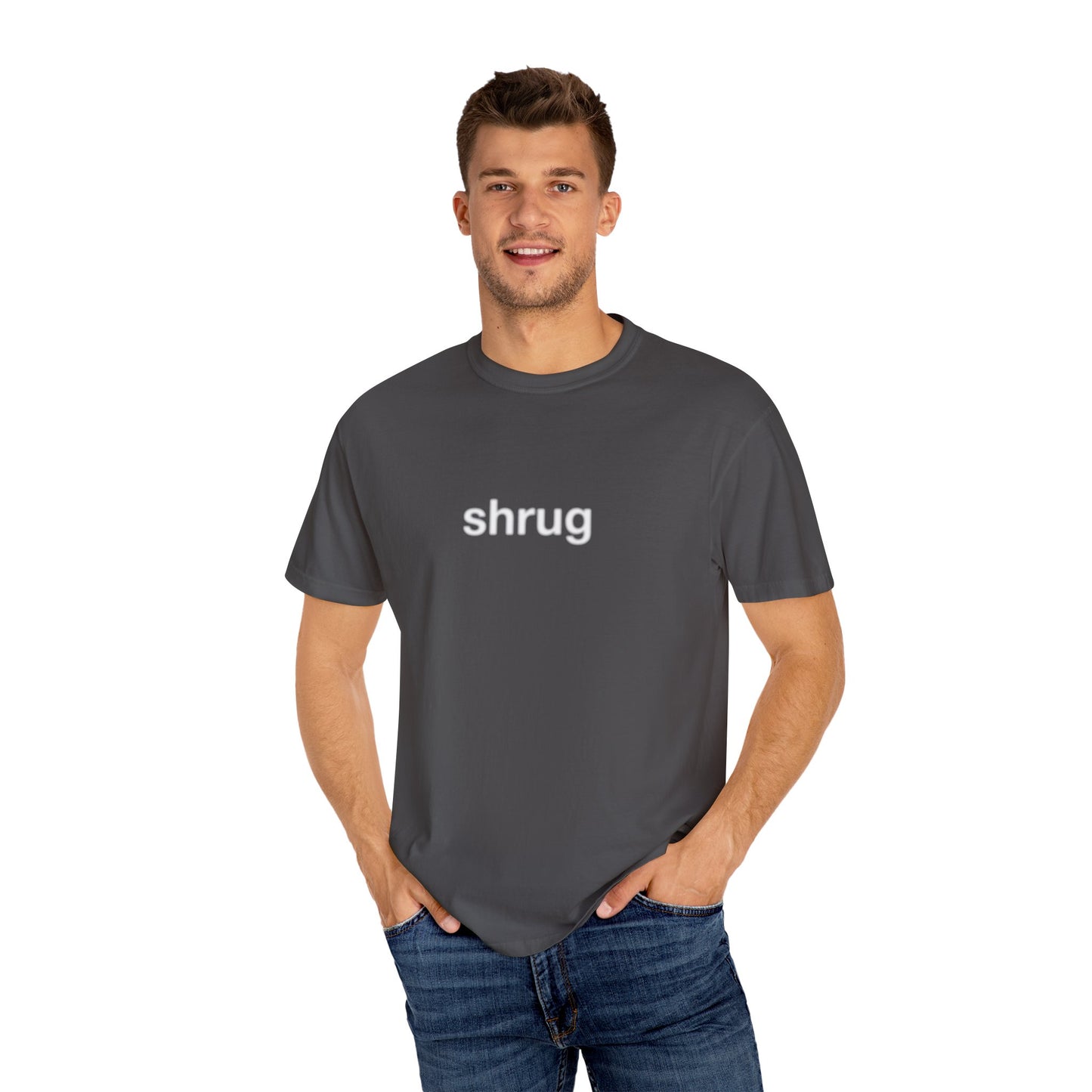 Y) Blurry Shrug T-Shirt