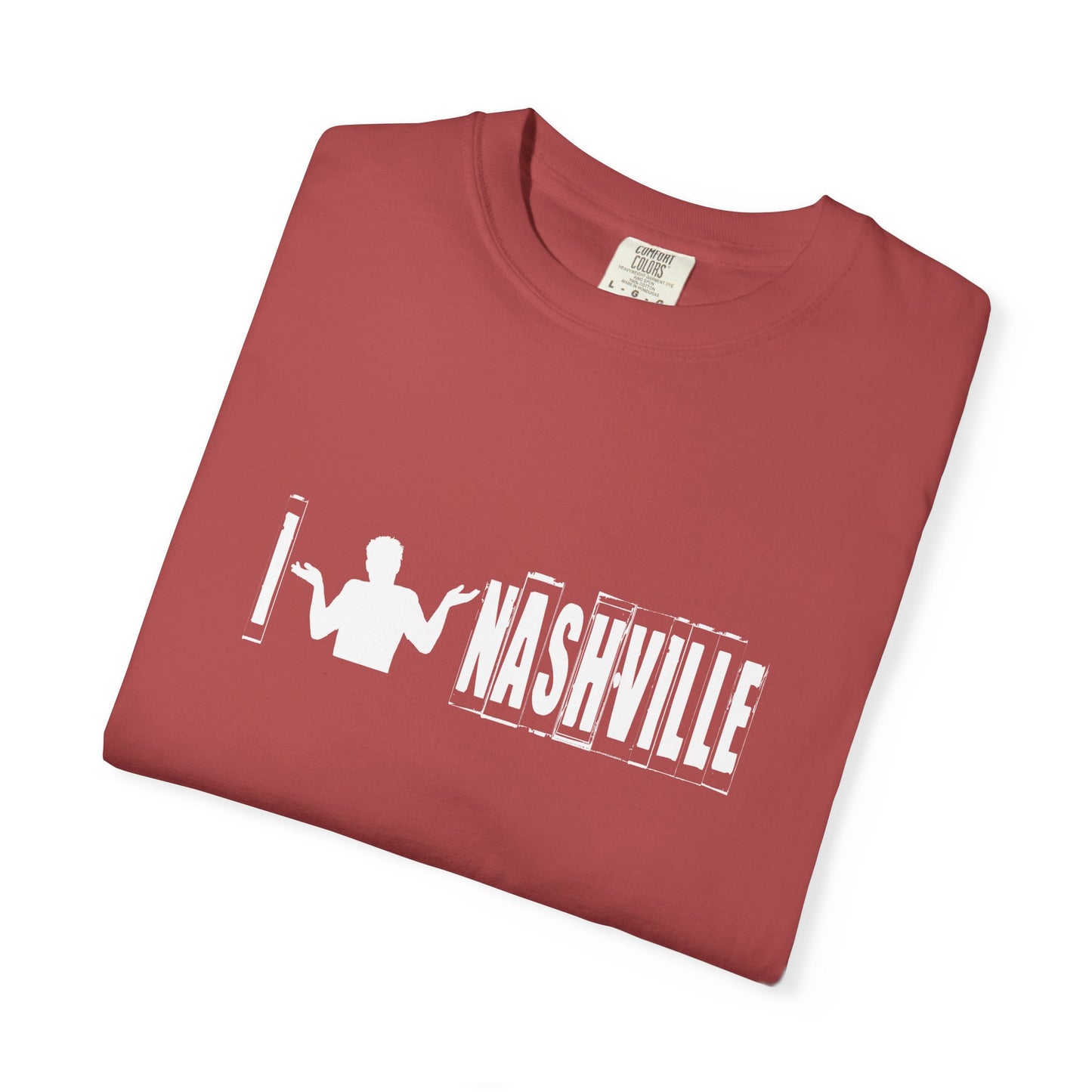 B6) I Shrug Nashville - Unisex Garment-Dyed T-Shirt
