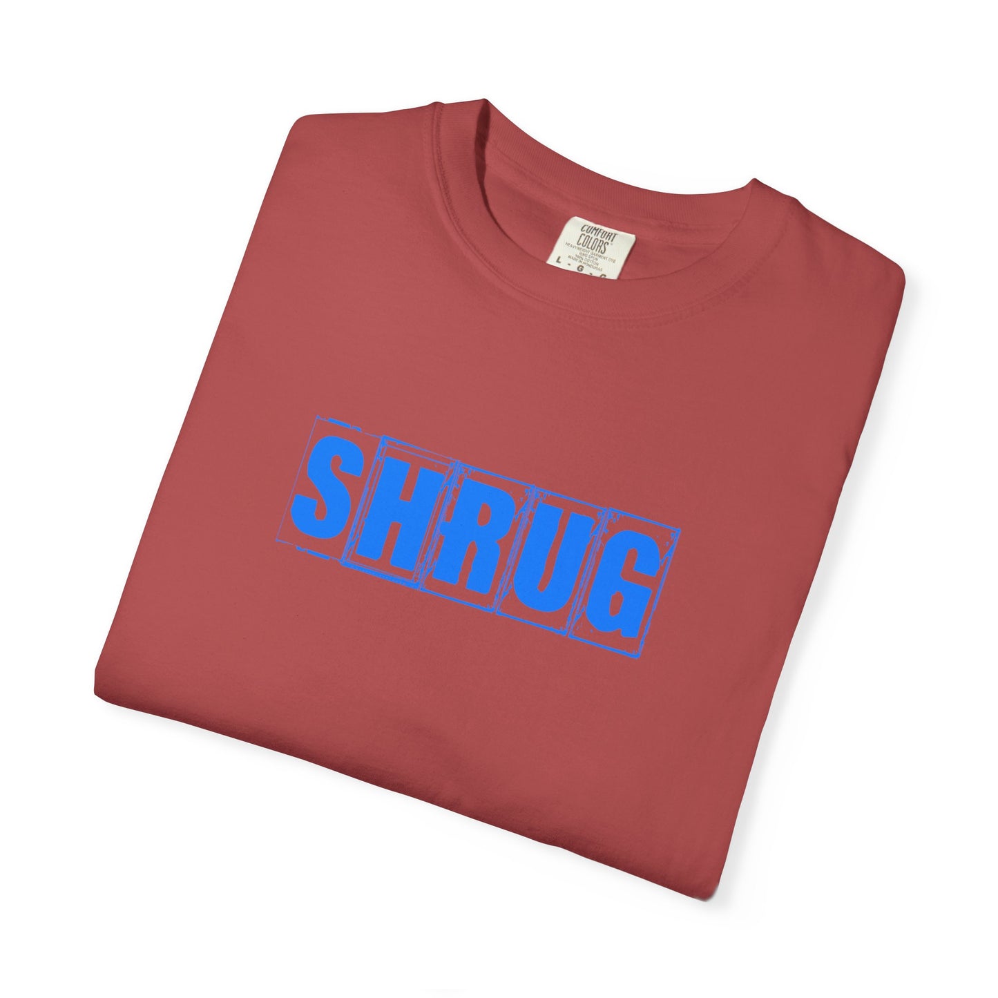 C8) SHRUG Blue Print T-Shirt