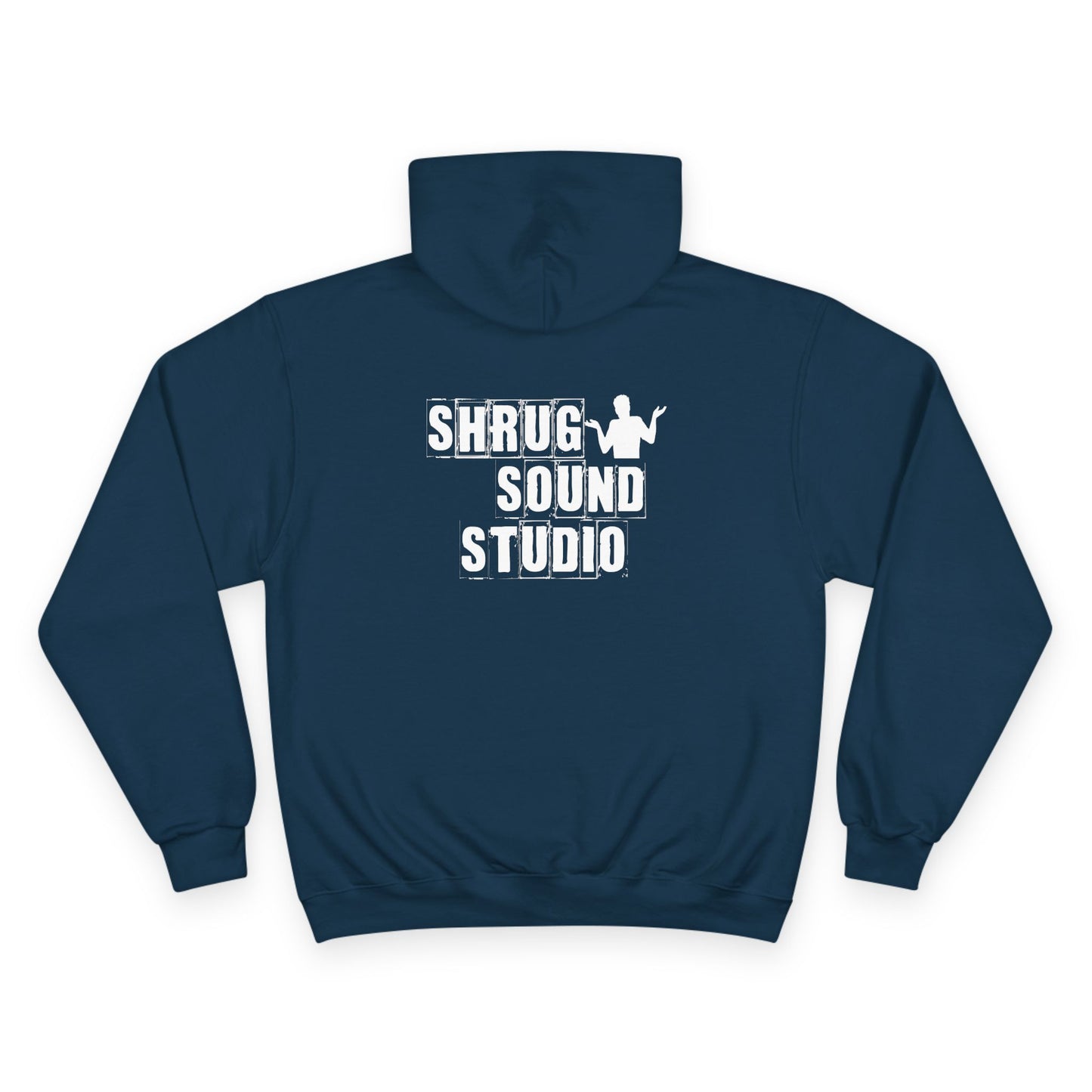 I) Shrug Sound Studio - Casual Champion Pullover Hoodie