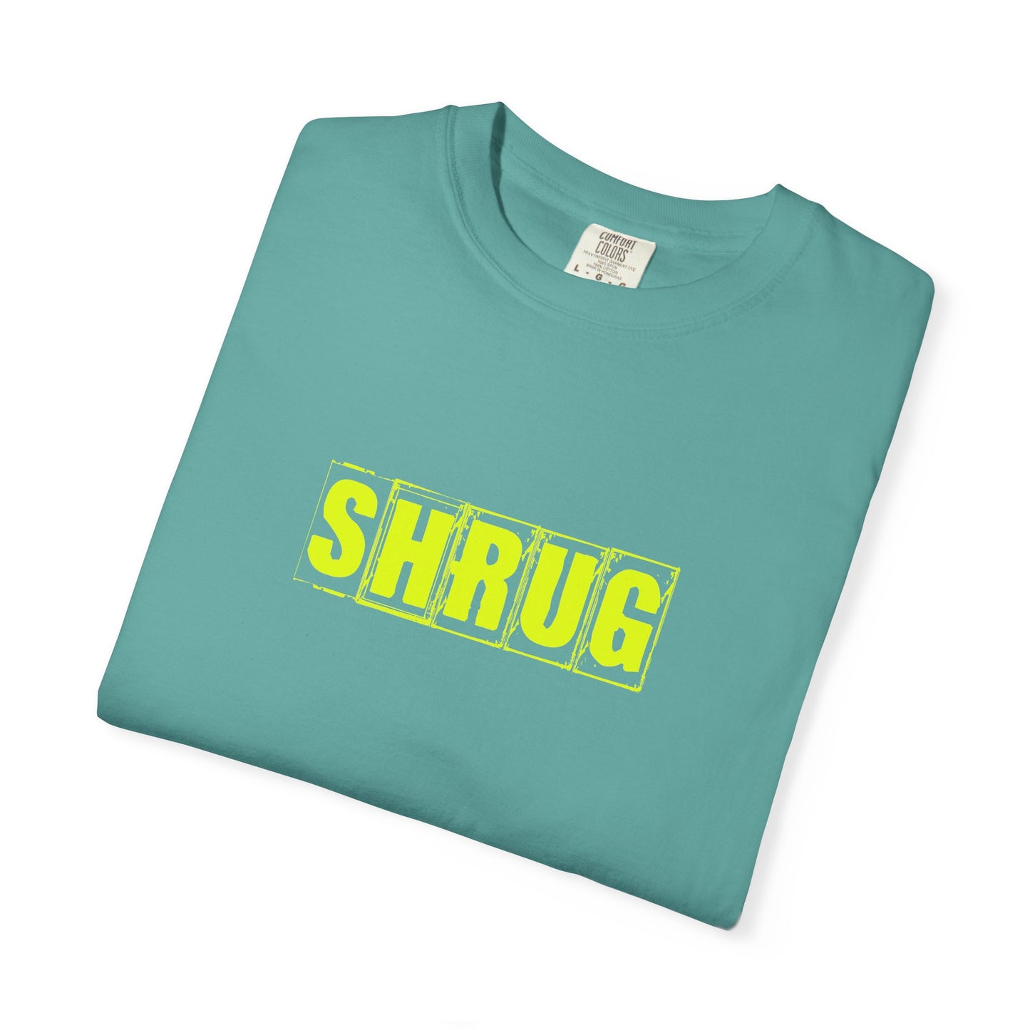 C2)  SHRUG Yellow Print  T-Shirt