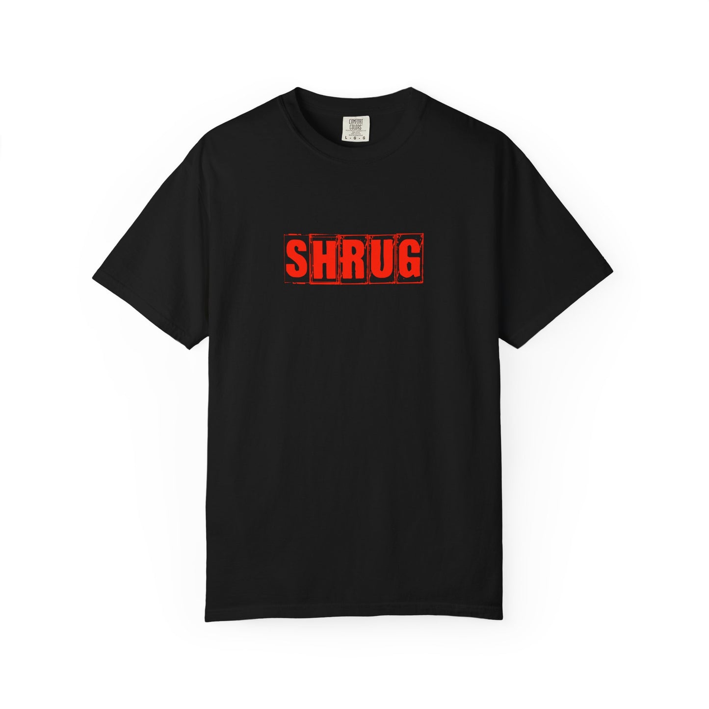 C4)  SHRUG Red Print  T-Shirt