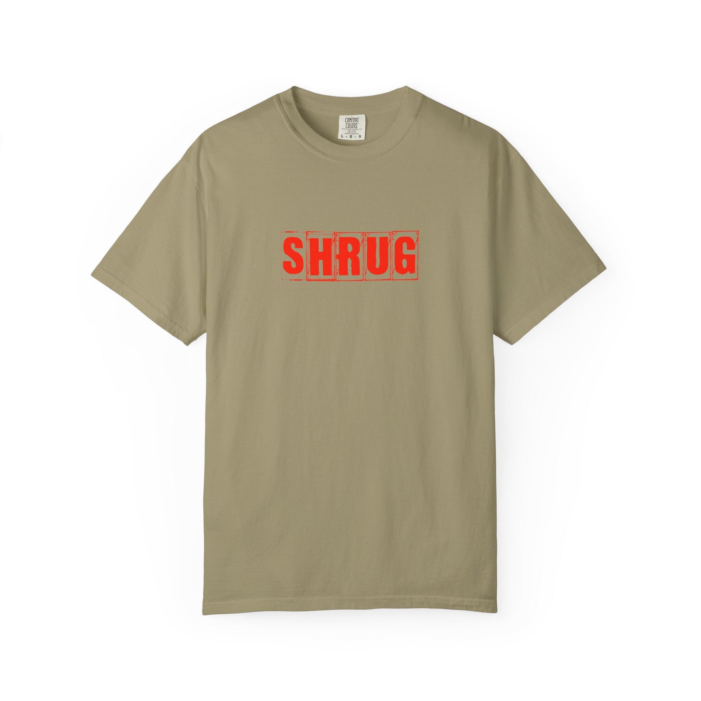 C4)  SHRUG Red Print  T-Shirt