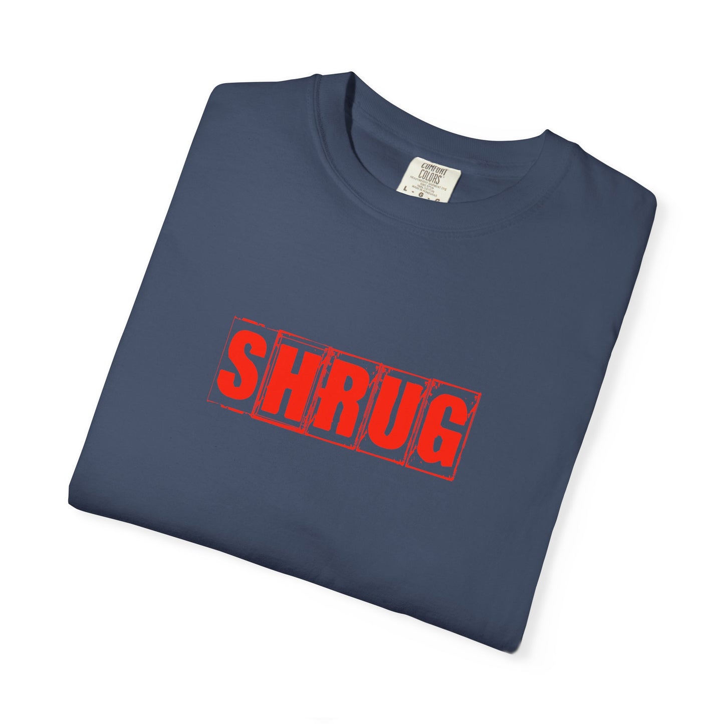 C4)  SHRUG Red Print  T-Shirt