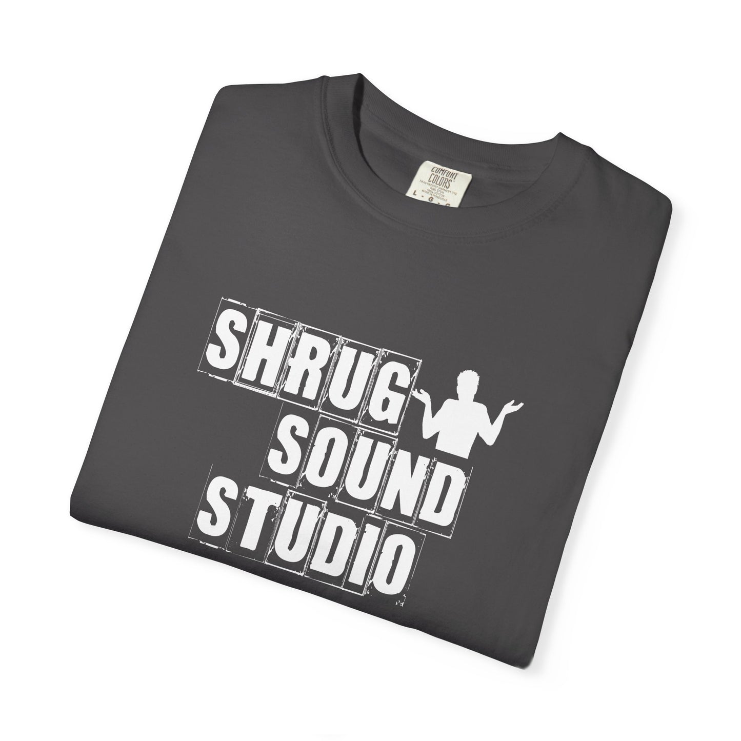 A1) Shrug Sound Studio - Unisex Garment-Dyed T-Shirt