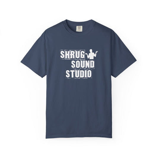 A1) Shrug Sound Studio - Unisex Garment-Dyed T-Shirt