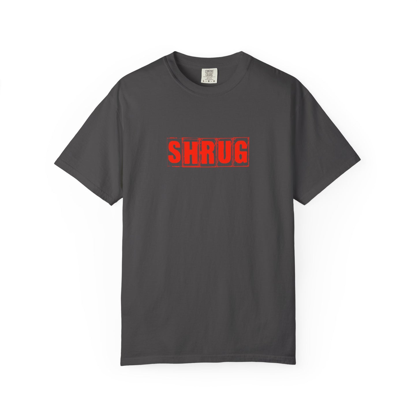C4)  SHRUG Red Print  T-Shirt