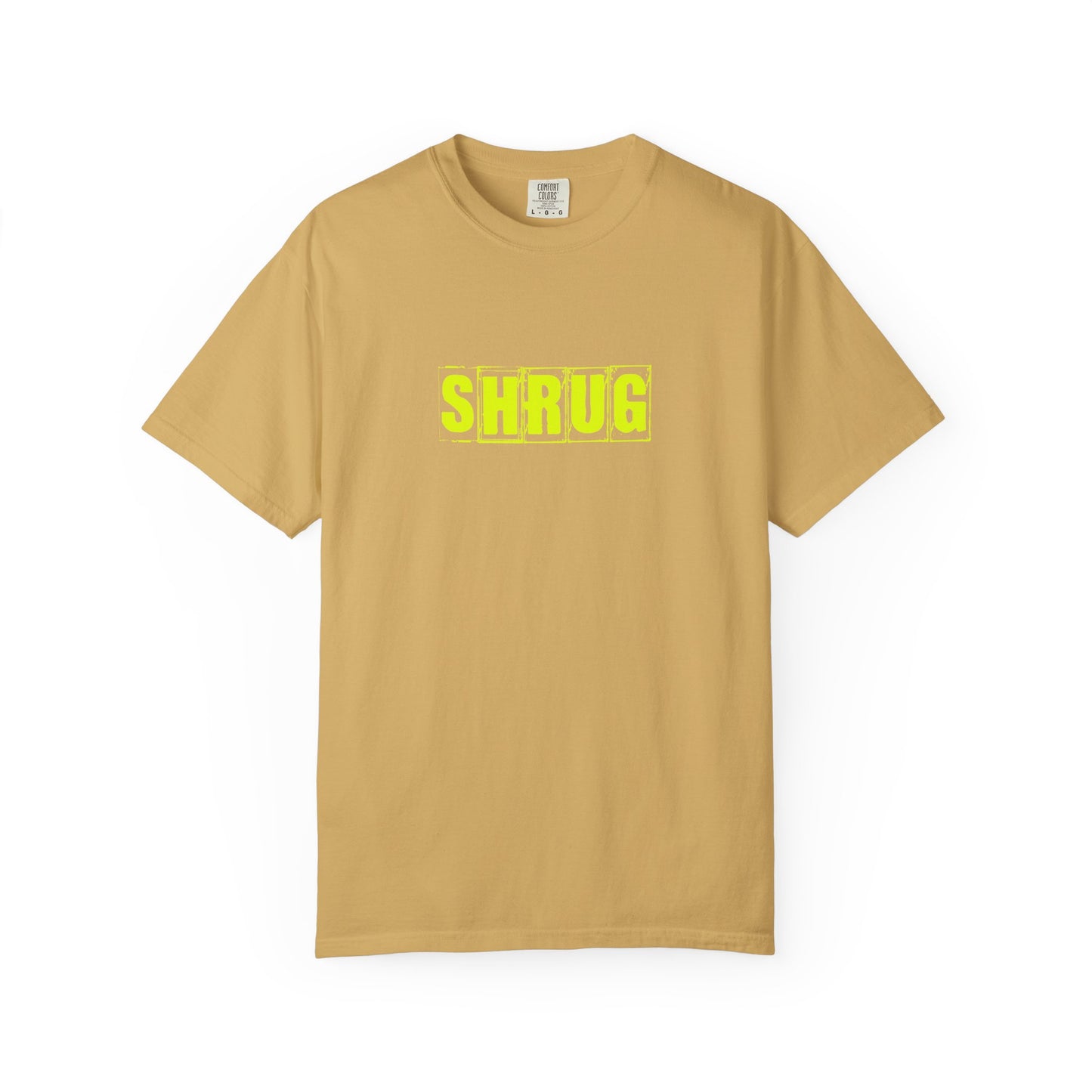 C2)  SHRUG Yellow Print  T-Shirt