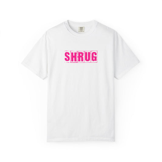 C6)  SHRUG Pink Print  T-Shirt