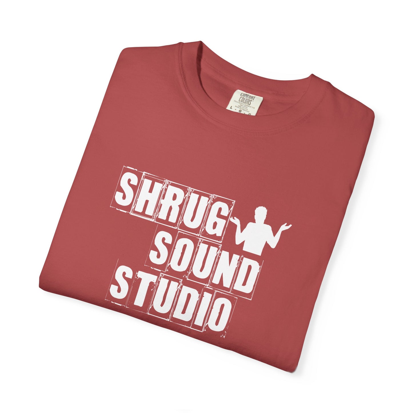 A1) Shrug Sound Studio - Unisex Garment-Dyed T-Shirt