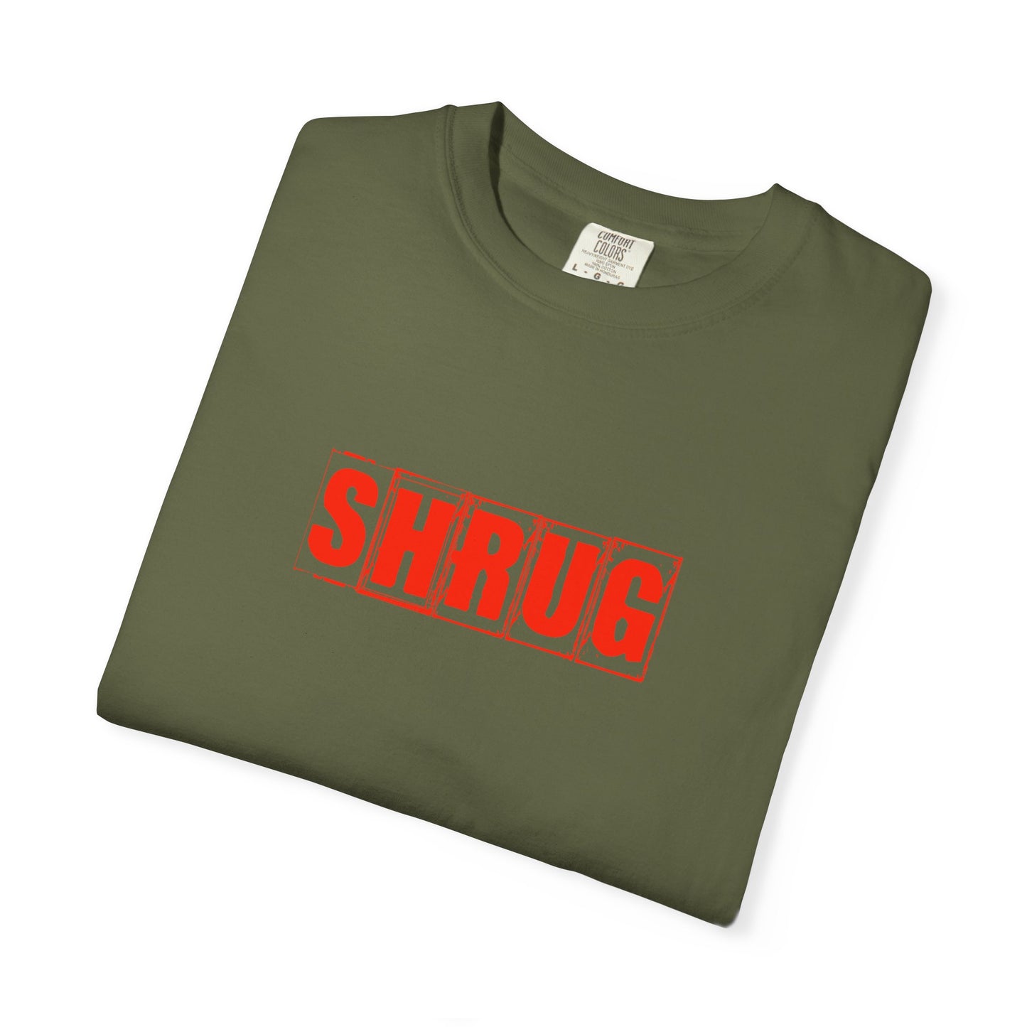 C4)  SHRUG Red Print  T-Shirt