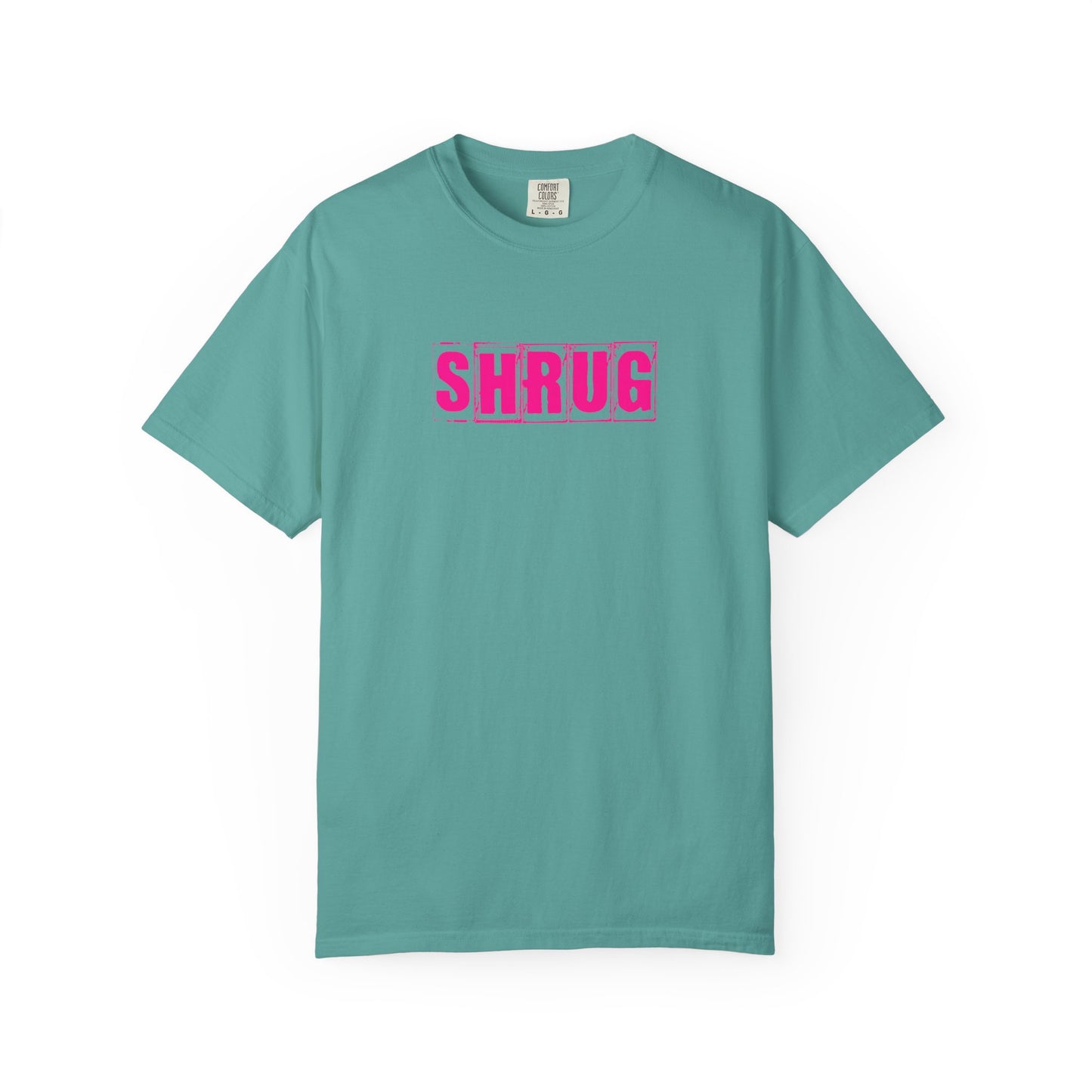 C6)  SHRUG Pink Print  T-Shirt