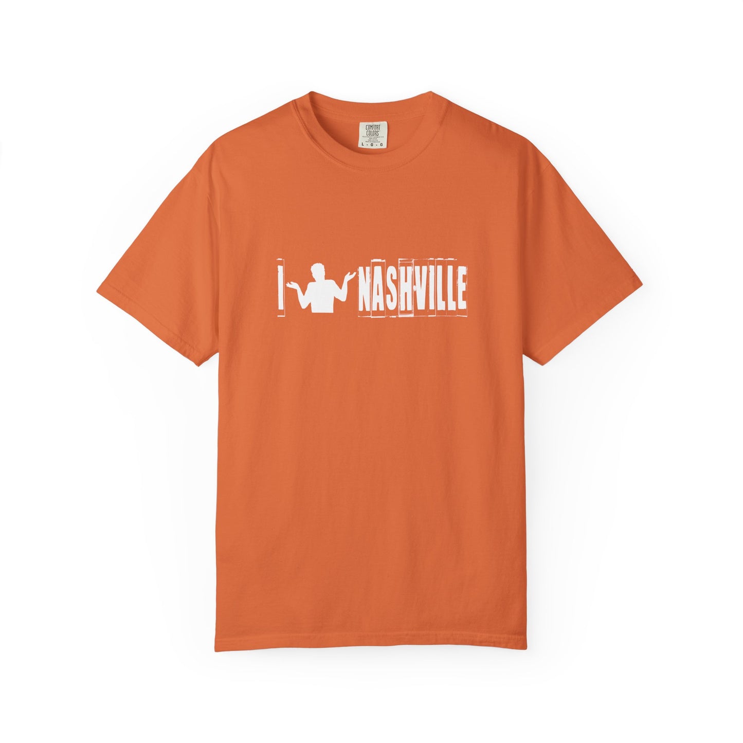B6)  I Shrug Nashville - Unisex Garment-Dyed T-Shirt