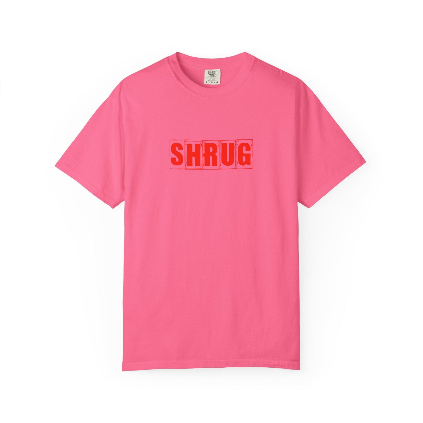 C4)  SHRUG Red Print  T-Shirt
