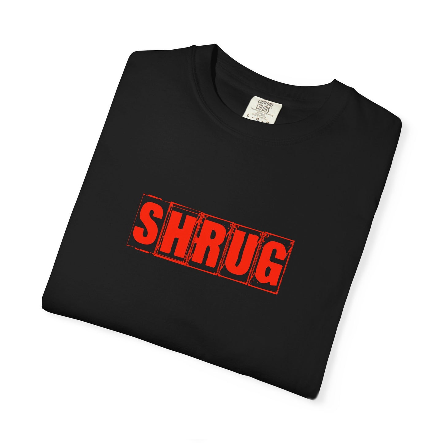 C4)  SHRUG Red Print  T-Shirt