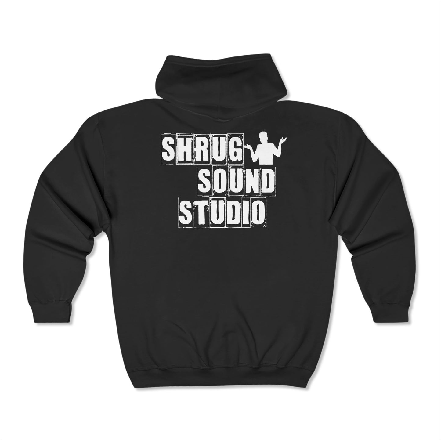 SHRUG SOUND STUDIO Unisex Heavy Blend™ Full Zip Hooded Sweatshirt