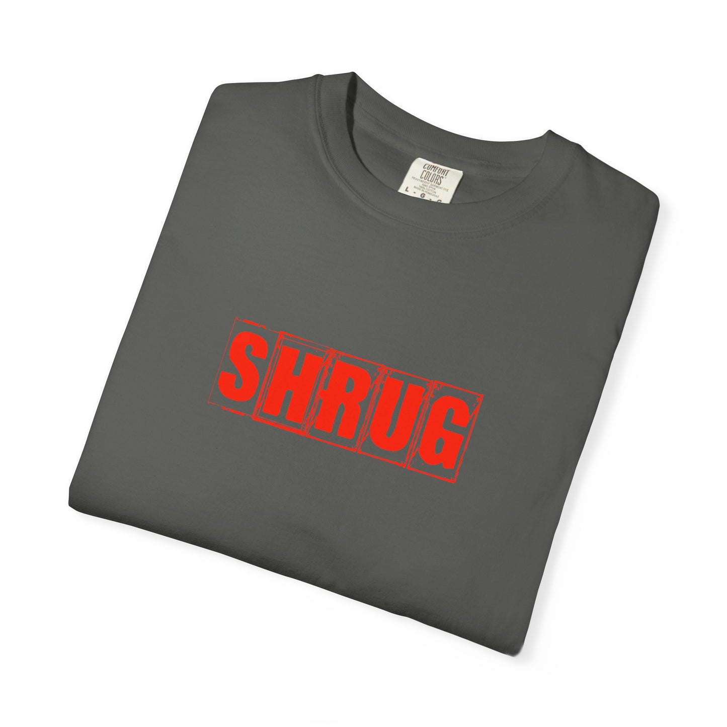 C4)  SHRUG Red Print  T-Shirt