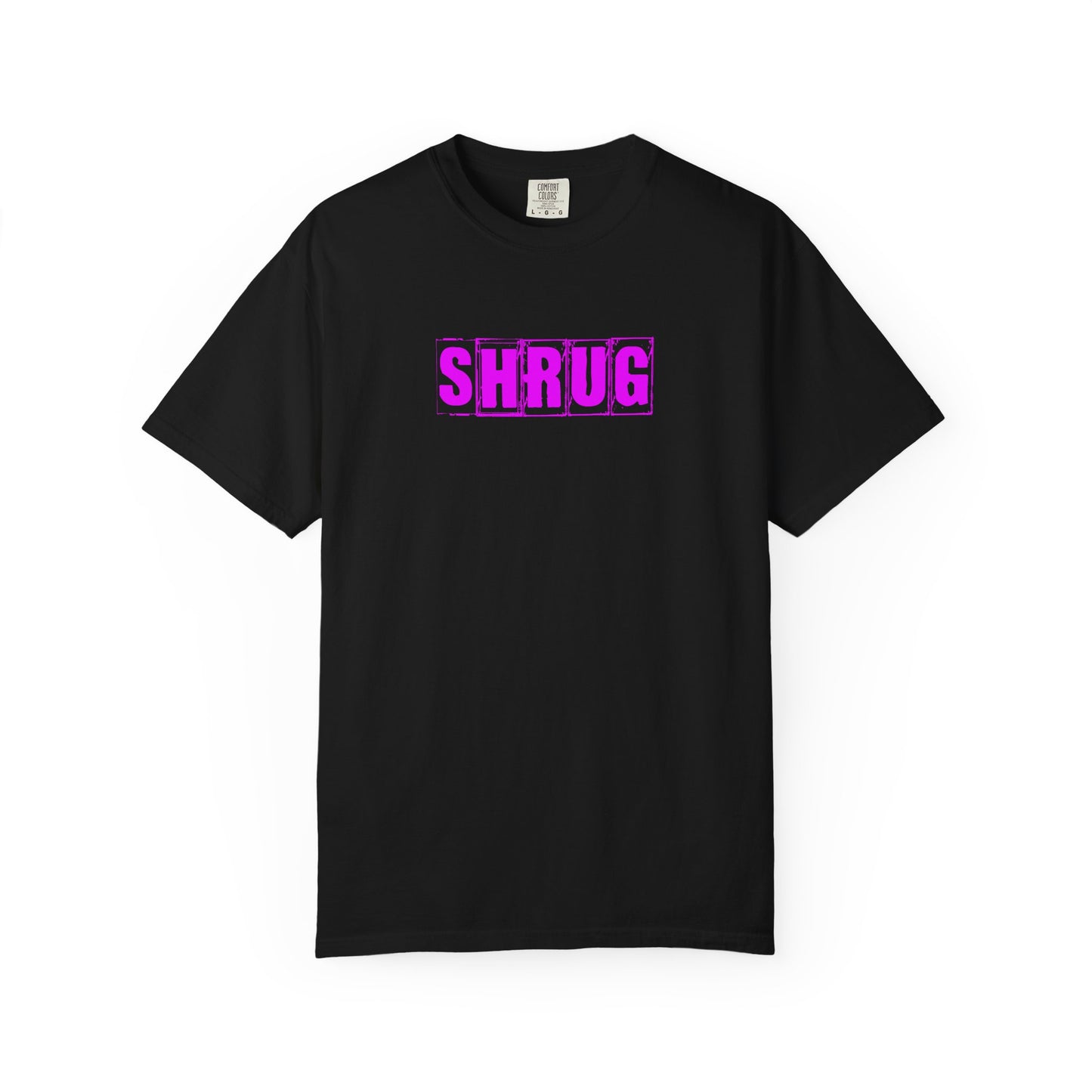 C5)  SHRUG Purple Print  T-shirt