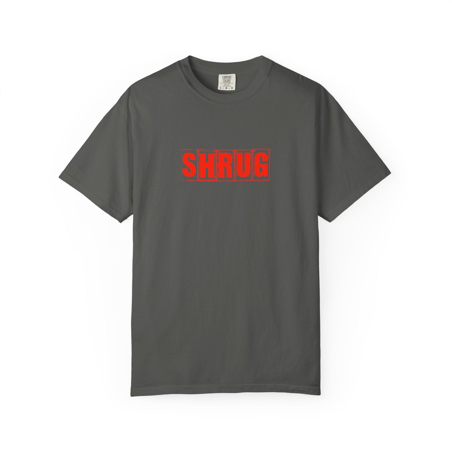 C4)  SHRUG Red Print  T-Shirt