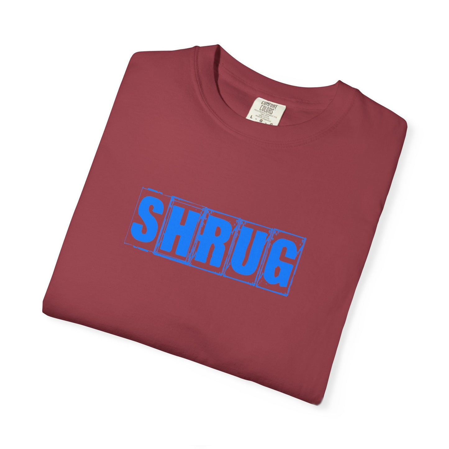 C8) SHRUG Blue Print  T-Shirt