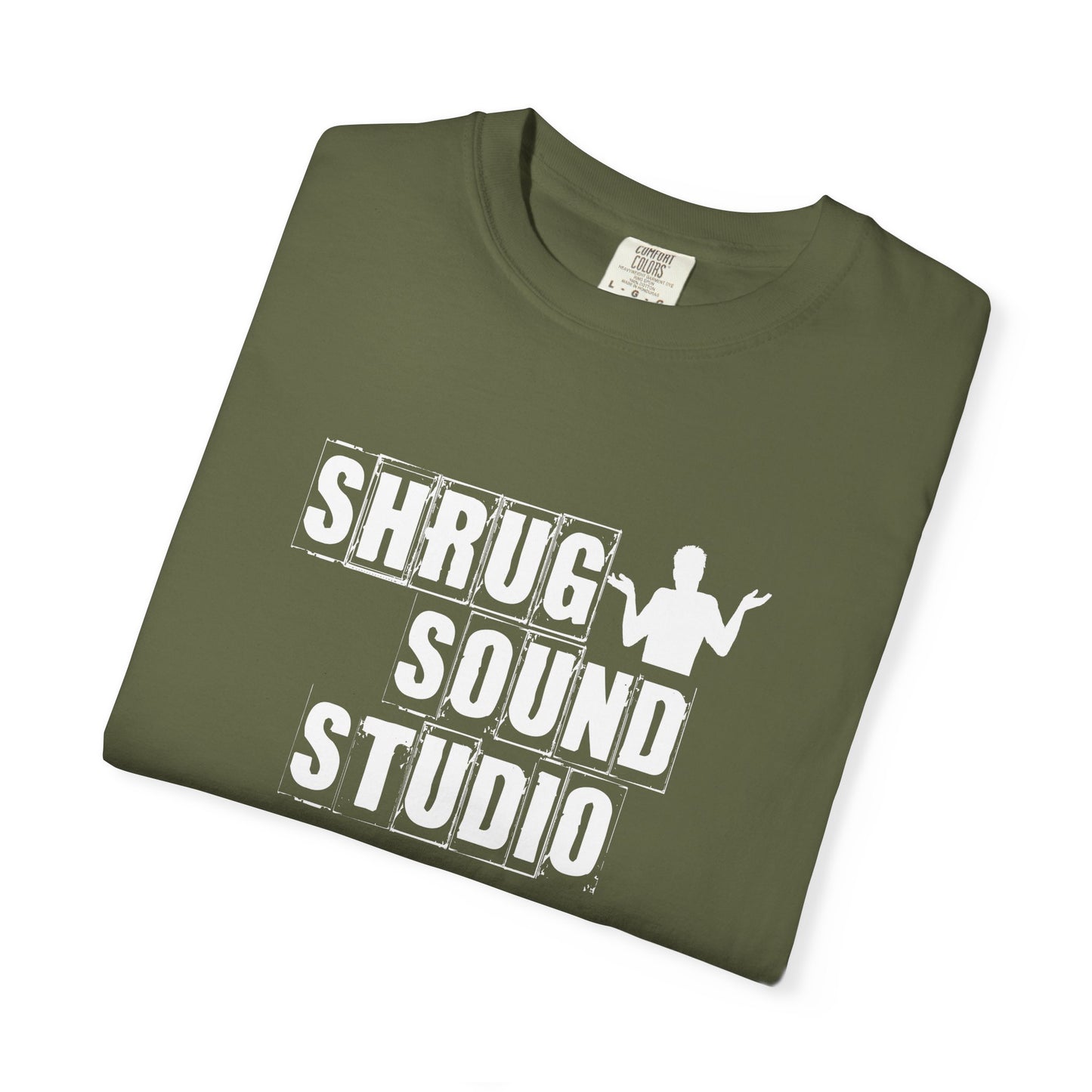 A1) Shrug Sound Studio - Unisex Garment-Dyed T-Shirt