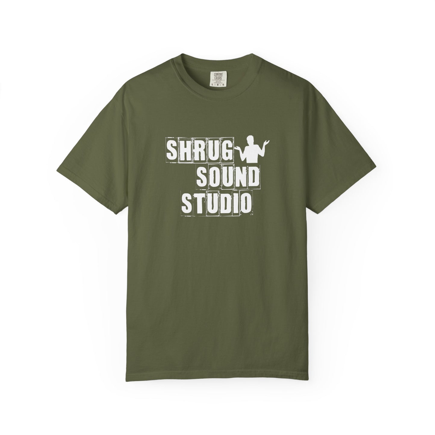 A1) Shrug Sound Studio - Unisex Garment-Dyed T-Shirt