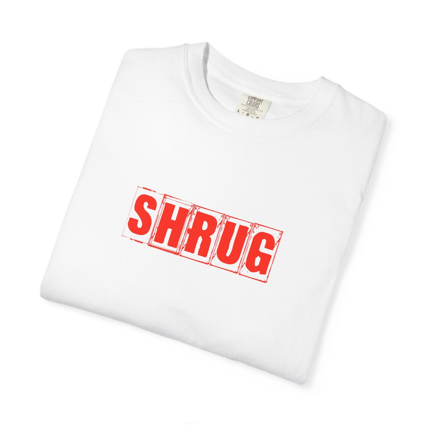 C4)  SHRUG Red Print  T-Shirt