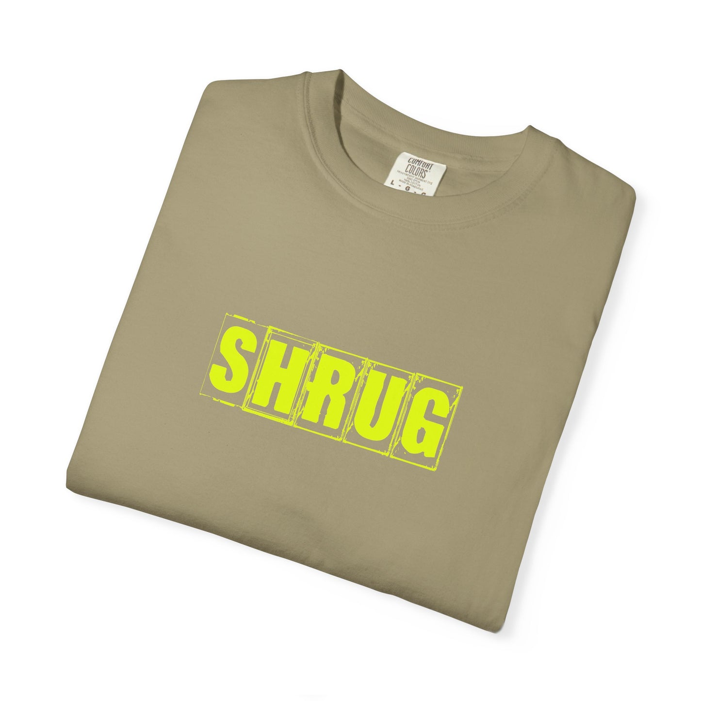 C2)  SHRUG Yellow Print  T-Shirt