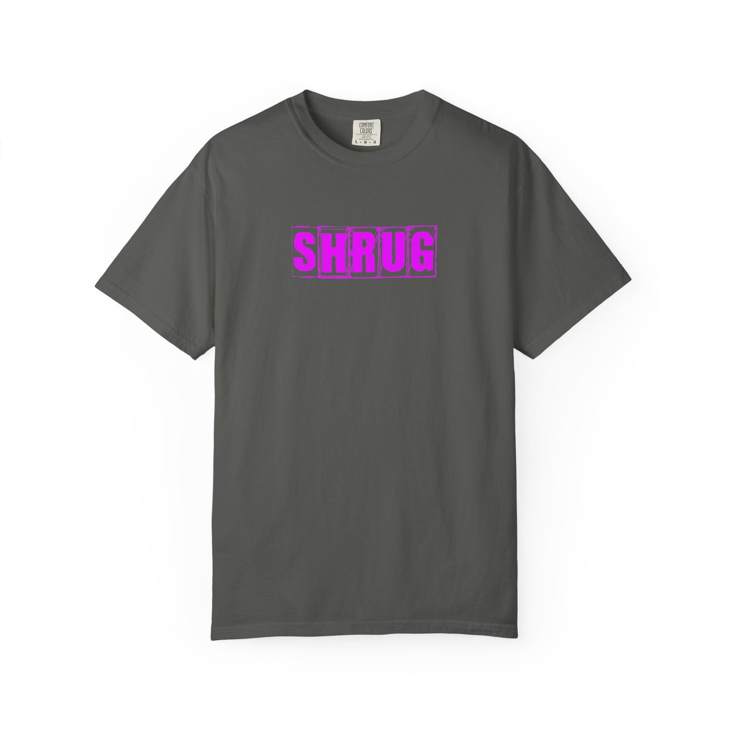 C5)  SHRUG Purple Print  T-shirt