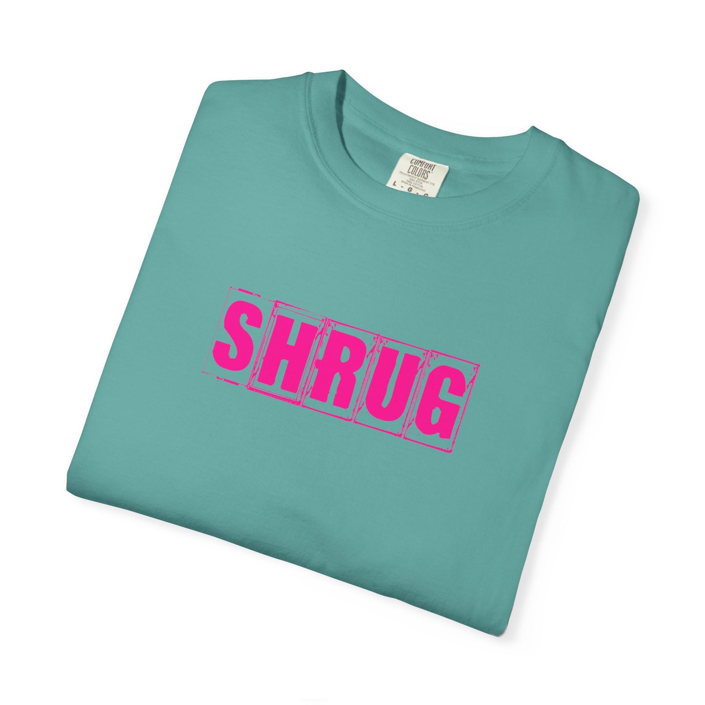 C6)  SHRUG Pink Print  T-Shirt