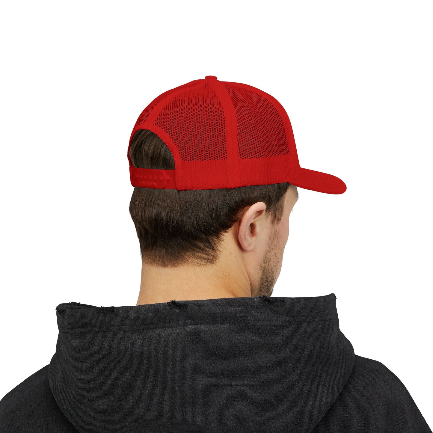 B5) Shrug. Trucker Hat – Casual Snapback Mesh Cap