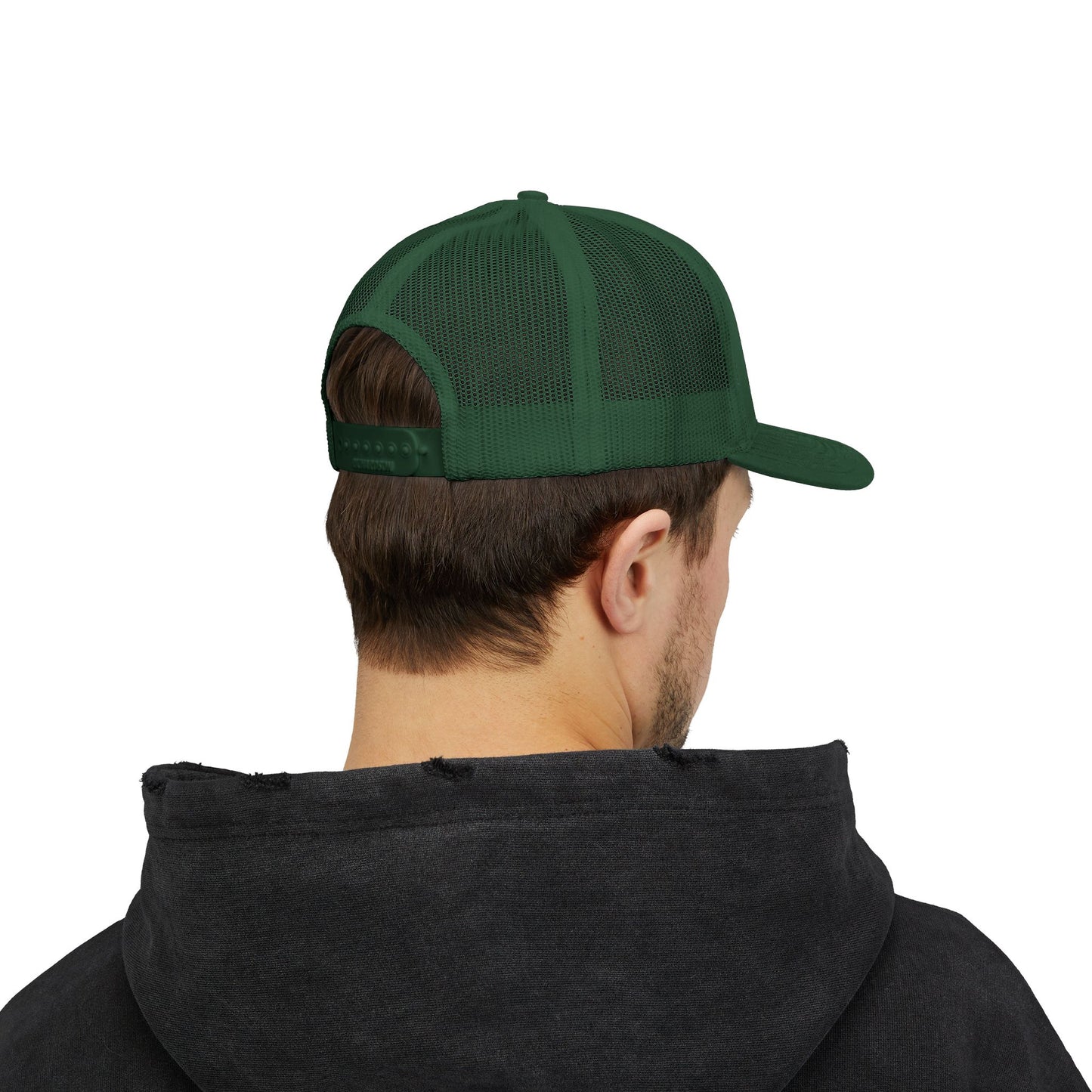 B5) Shrug. Trucker Hat – Casual Snapback Mesh Cap