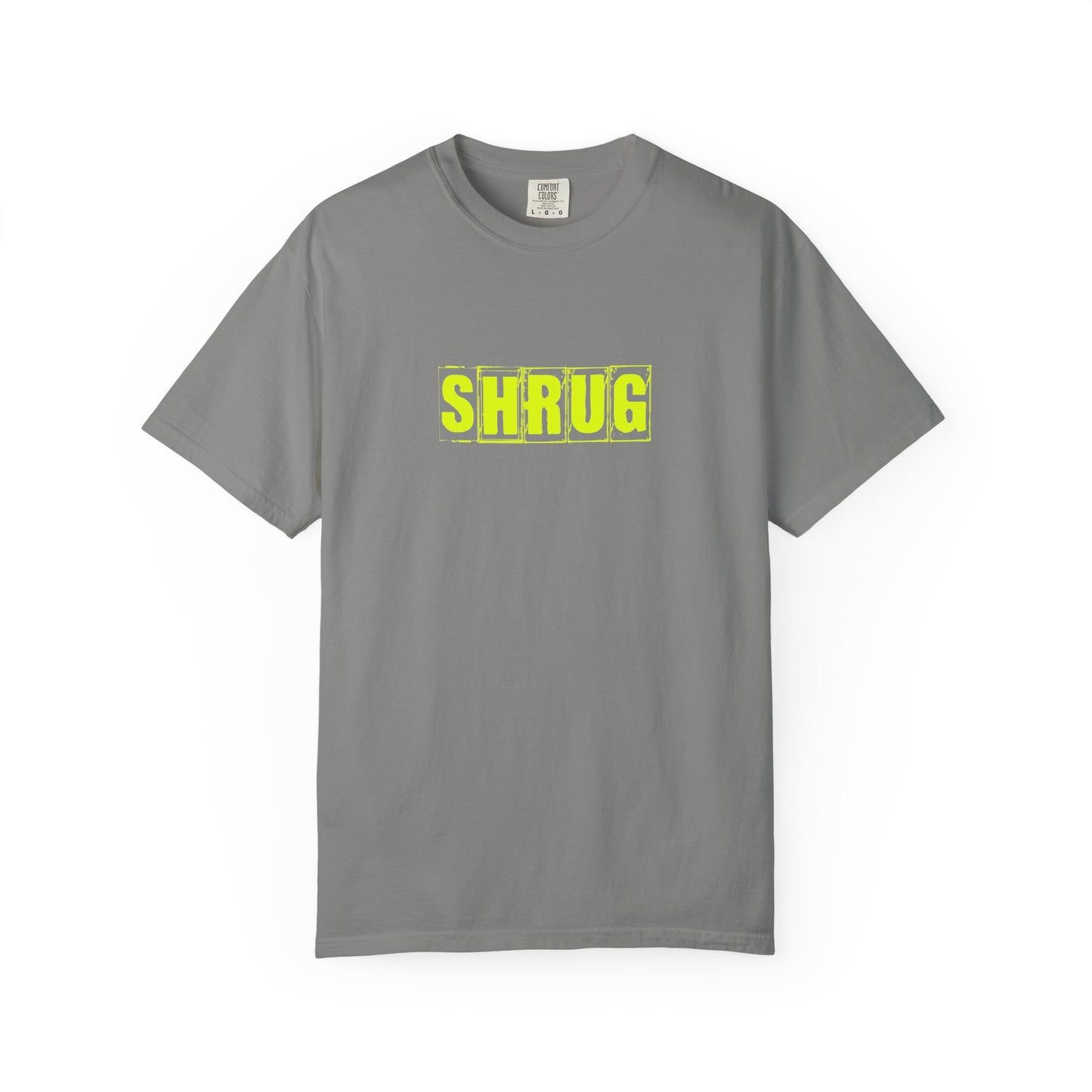 C2)  SHRUG Yellow Print  T-Shirt
