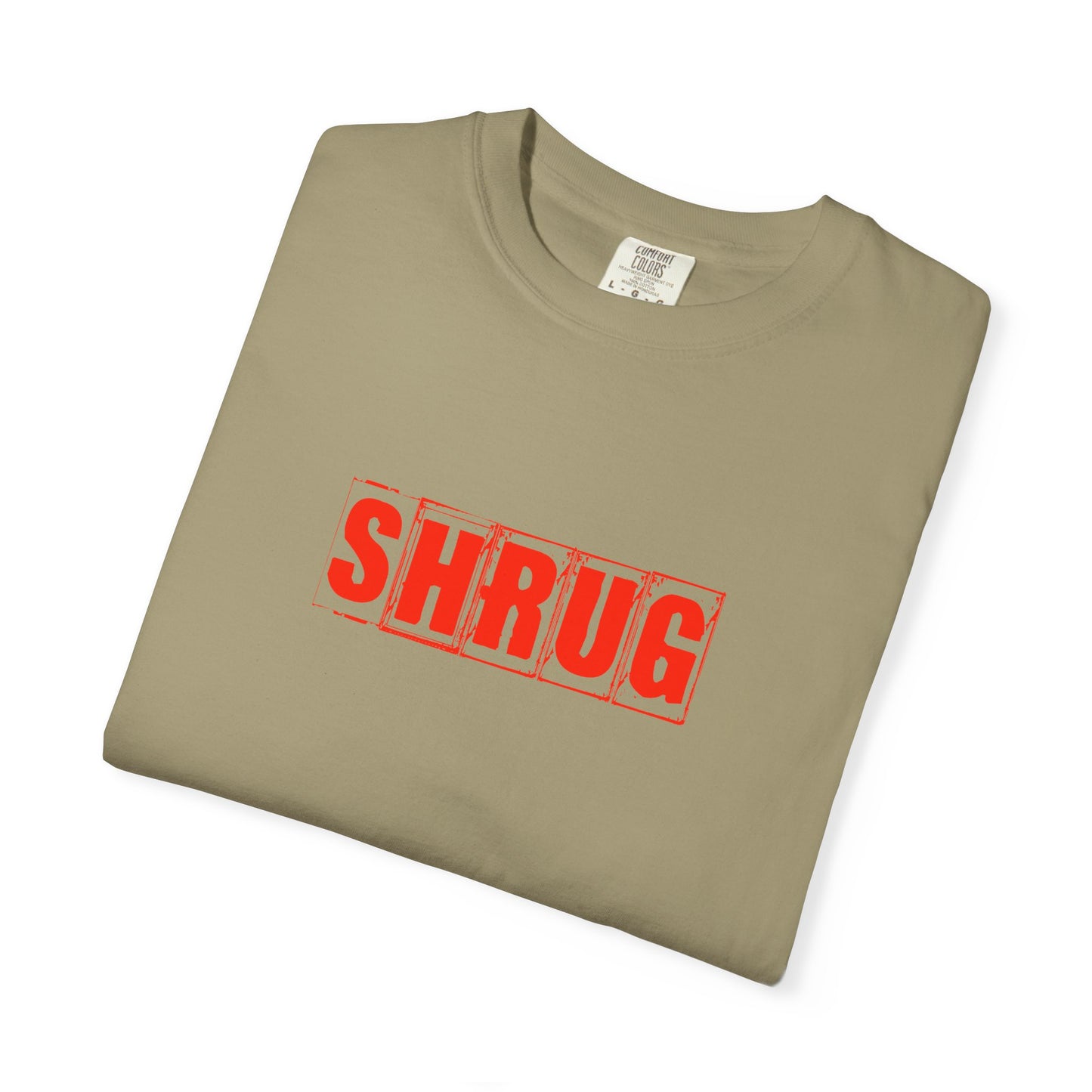 C4)  SHRUG Red Print  T-Shirt
