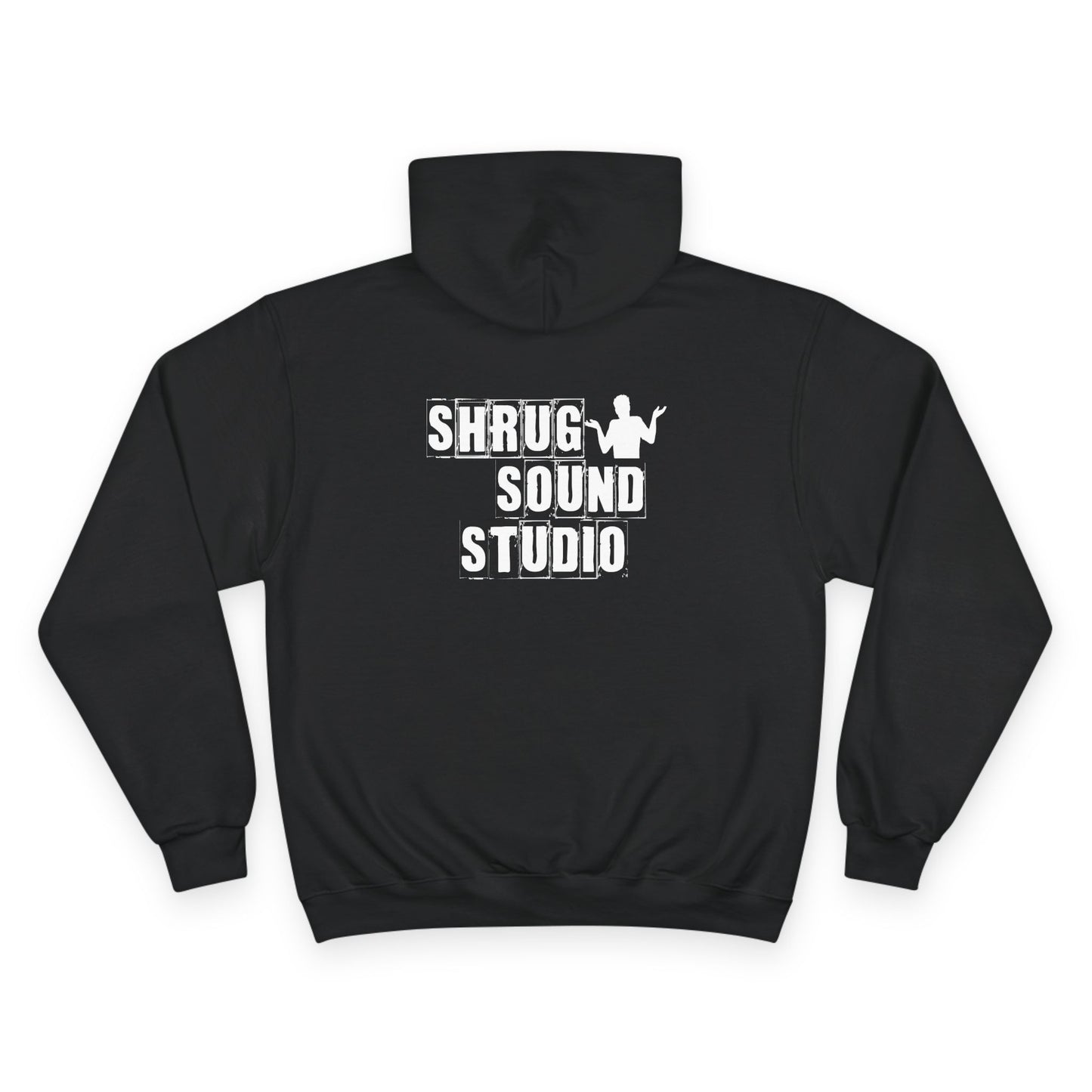 B3) Shrug Sound Studio - Casual Champion Pullover Hoodie