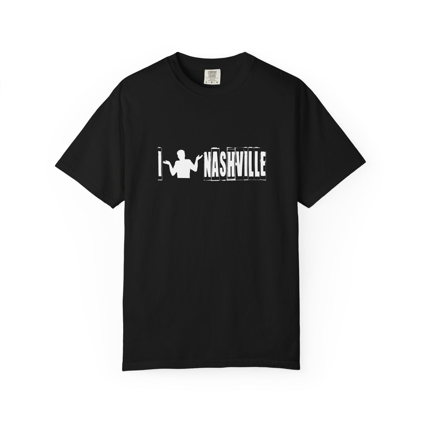 B6)  I Shrug Nashville - Unisex Garment-Dyed T-Shirt
