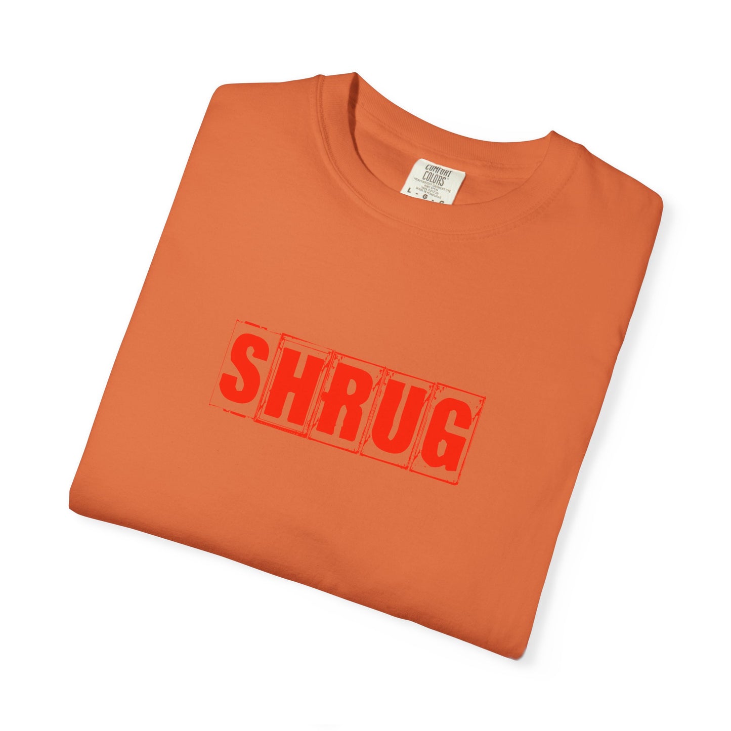 C4)  SHRUG Red Print  T-Shirt
