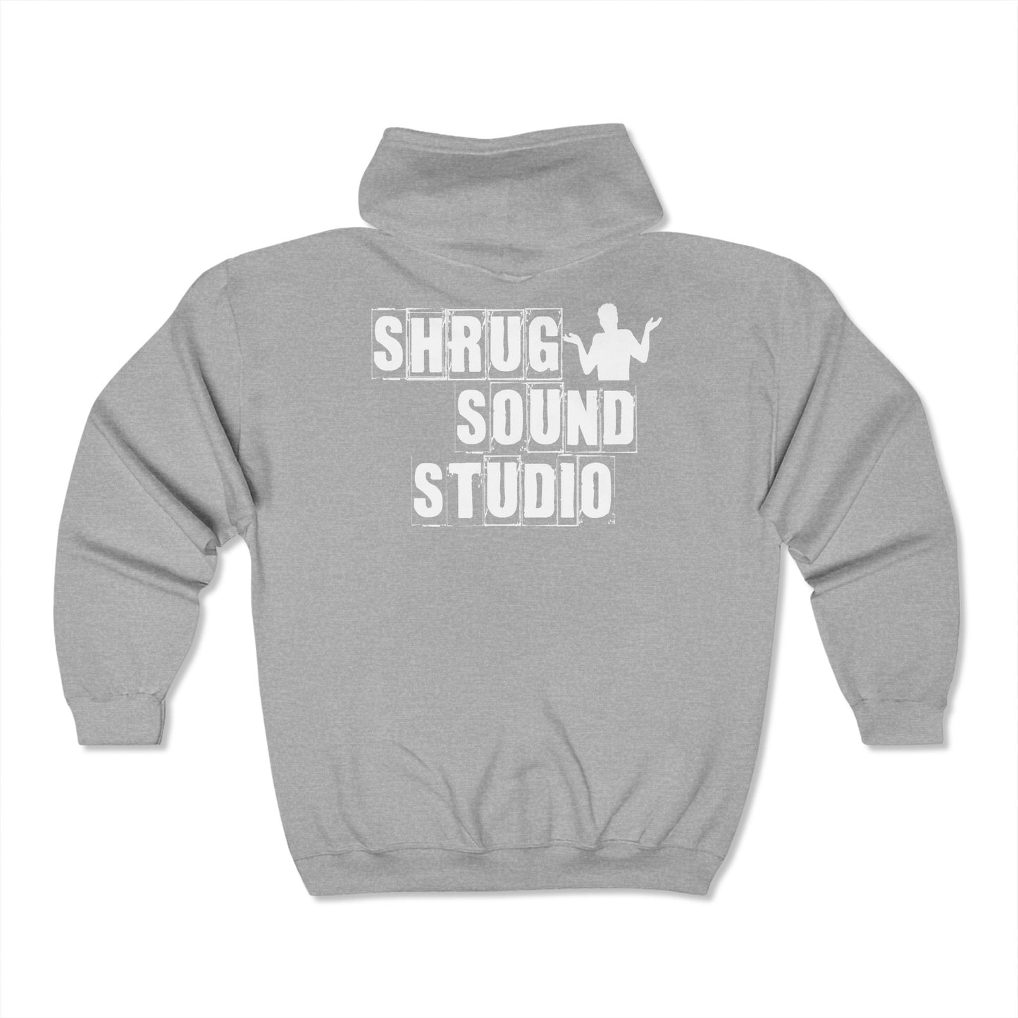 SHRUG SOUND STUDIO Unisex Heavy Blend™ Full Zip Hooded Sweatshirt