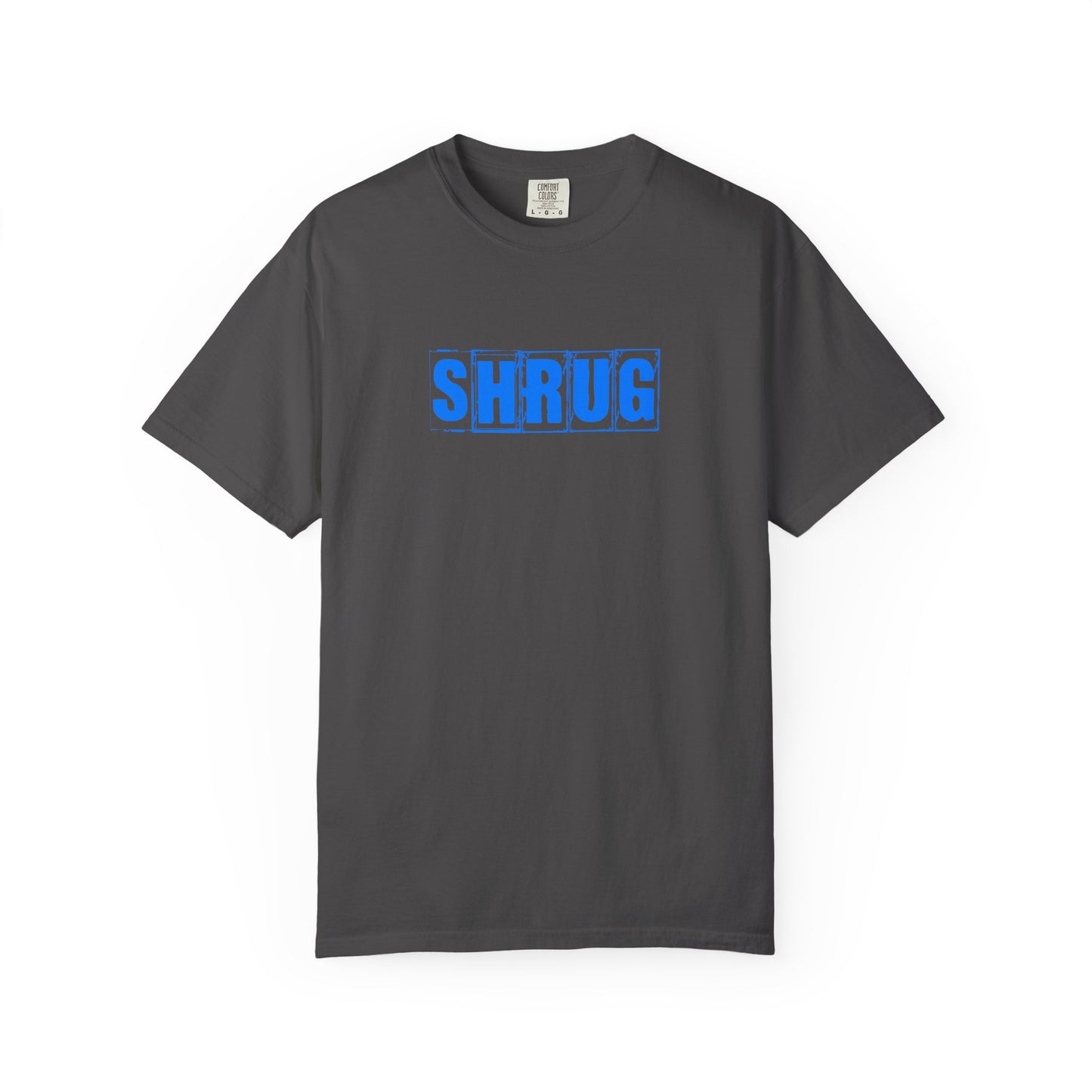 C8) SHRUG Blue Print  T-Shirt