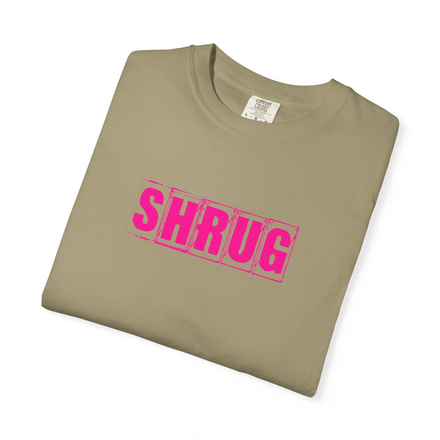 C6)  SHRUG Pink Print  T-Shirt