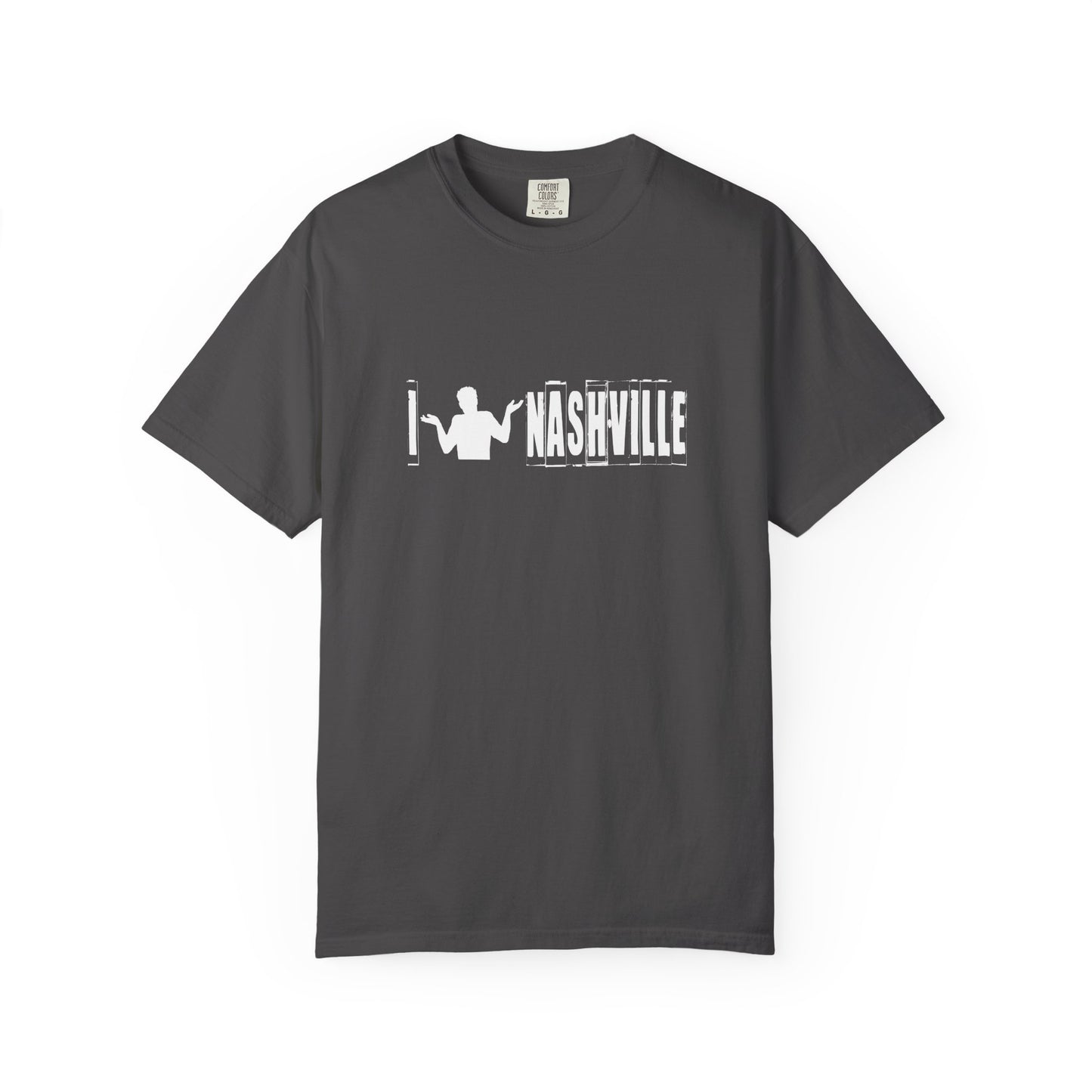 B6)  I Shrug Nashville - Unisex Garment-Dyed T-Shirt
