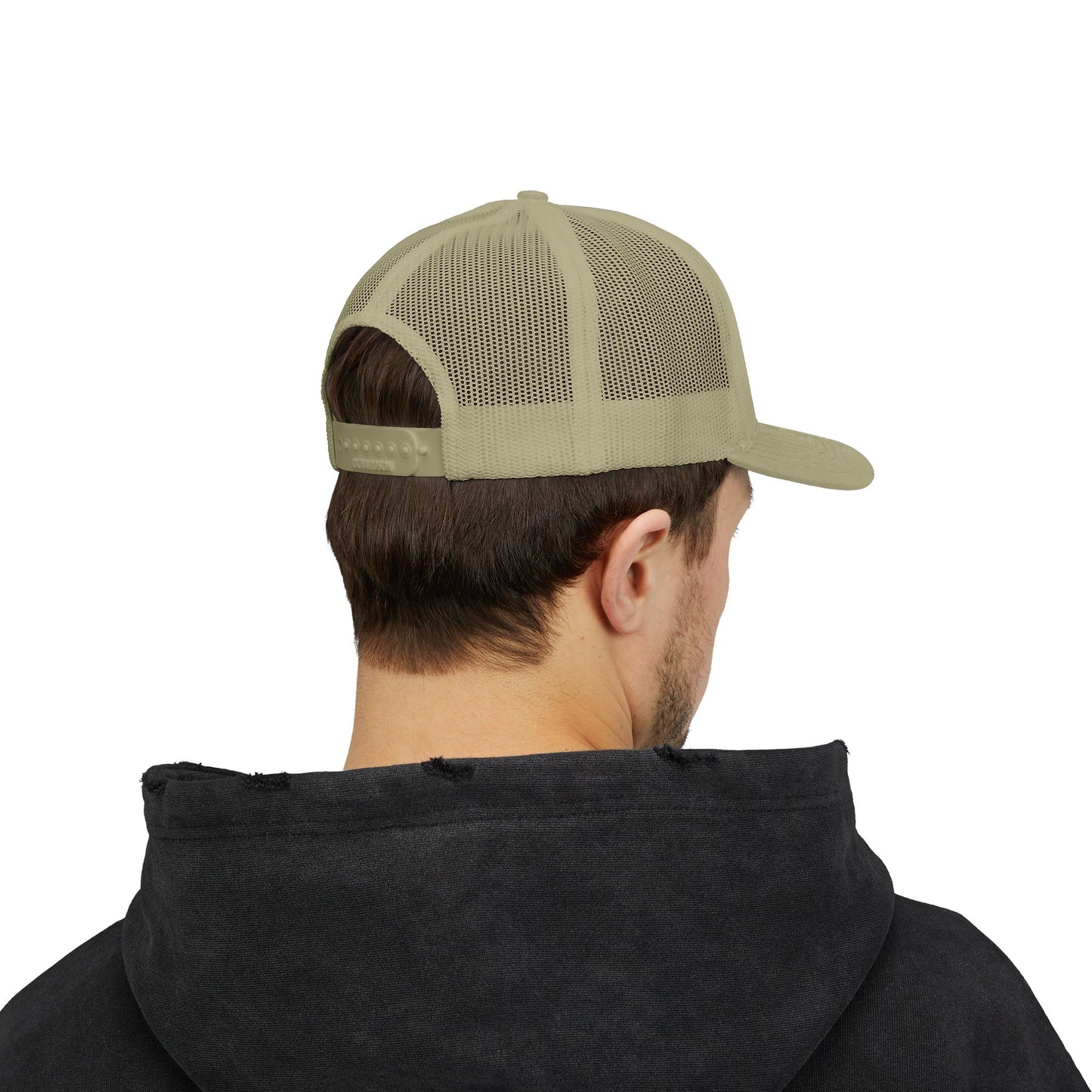 B5) Shrug. Trucker Hat – Casual Snapback Mesh Cap