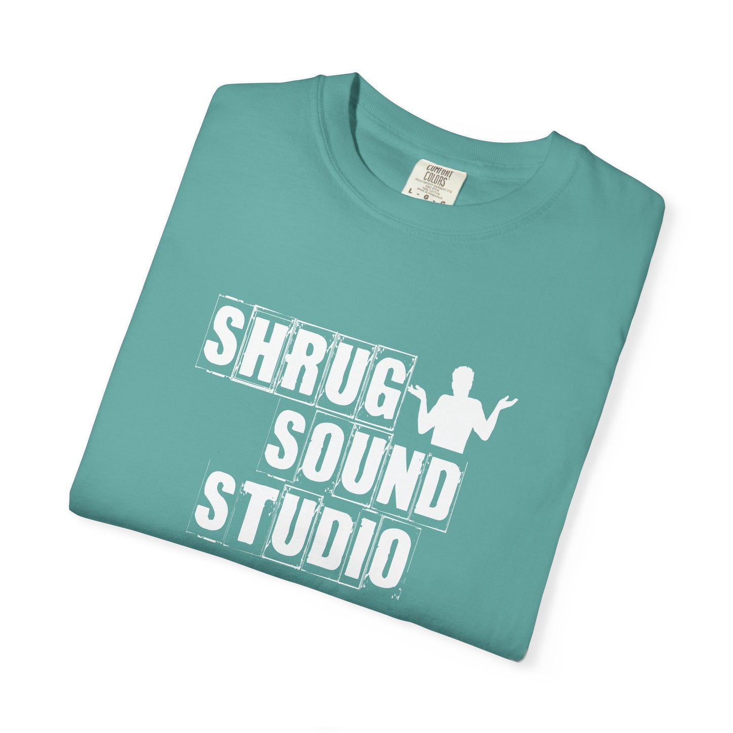 A1) Shrug Sound Studio - Unisex Garment-Dyed T-Shirt