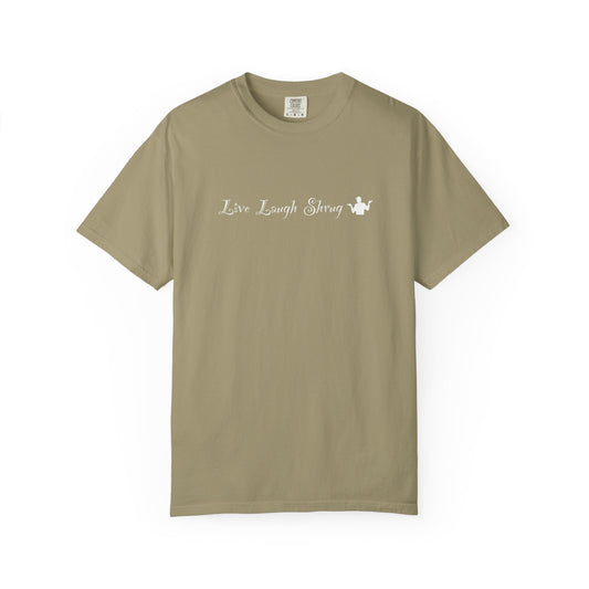 A7) Live Laugh Shrug - Unisex Garment-Dyed T-shirt