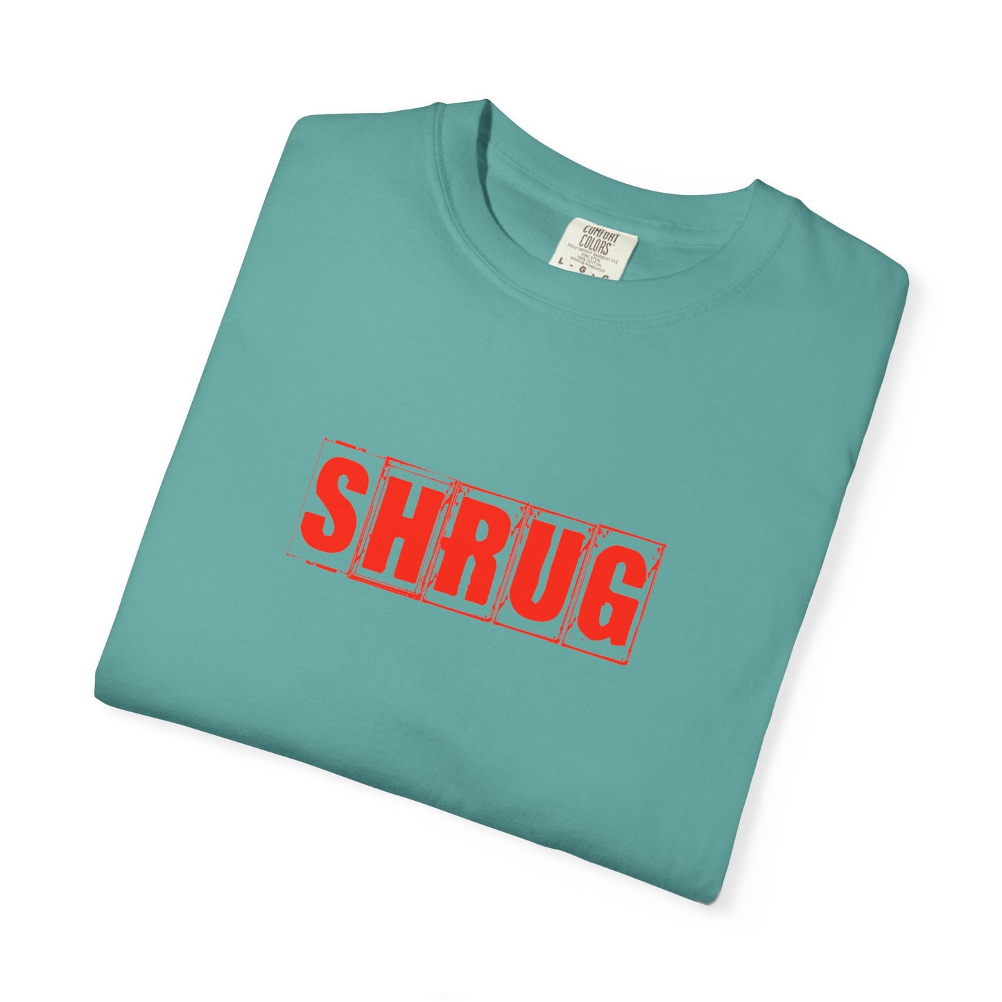 C4)  SHRUG Red Print  T-Shirt
