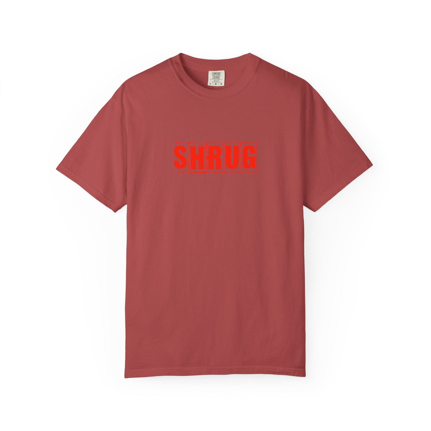 C4)  SHRUG Red Print  T-Shirt