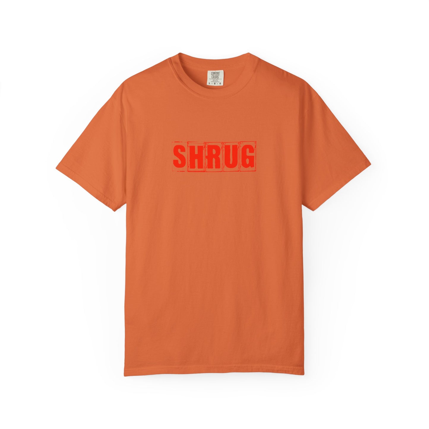 C4)  SHRUG Red Print  T-Shirt