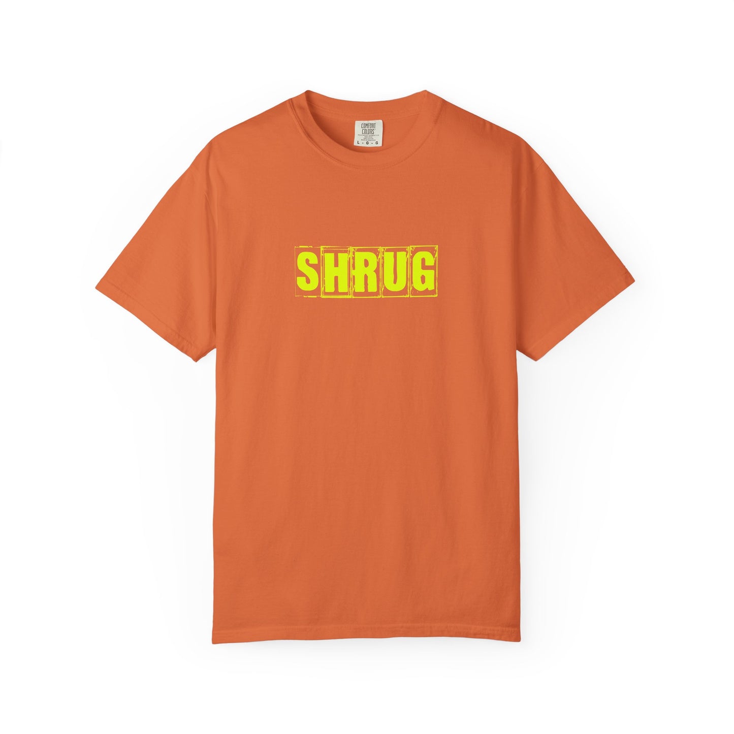 C2)  SHRUG Yellow Print  T-Shirt
