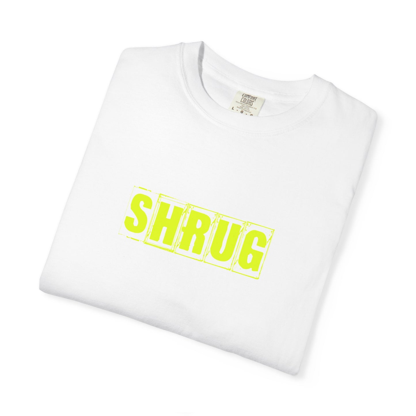 C2)  SHRUG Yellow Print  T-Shirt